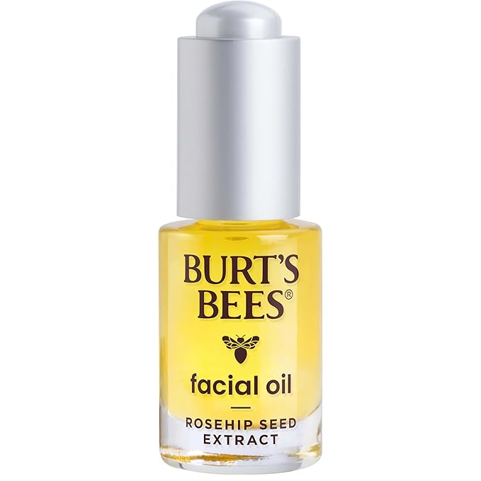 Burt's Bees Gua Sha Face Oil With Rosehip Seed Extract,Reduces Appearance of Fine Lines and Wrinkles,Use with Ice Roller & Facial Tools,Natural Origin Skin Care,0.51 fl. oz.,(Pack of 2)