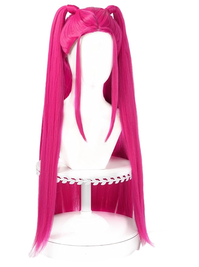 Anime Cosplay Wig Rose Red Long Straight Hair Halloween Party Costume Wig