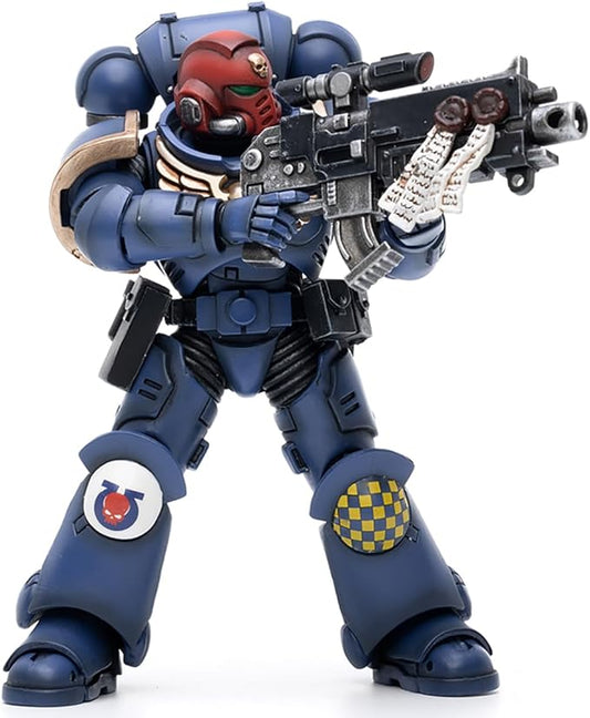 JOYTOY Warhammer 40K 1/18 Action Figures, Ultramarines Heroes of The Chapter Brother Veteran Sergeant Castor for Collectors & Decor, Ideal Gift for Birthdays, Character Figure -JT2474