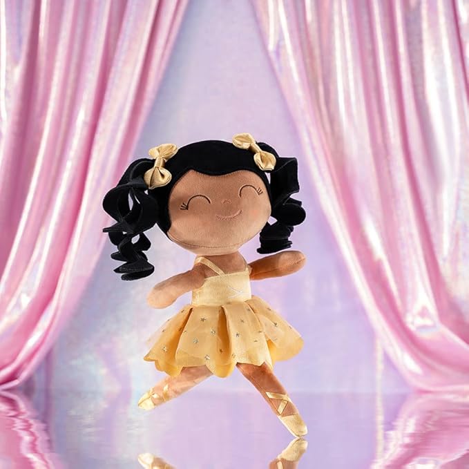 Gloveleya Personalized Baby Doll – Custom Name Plush Ballerina Doll for Girls | 13 Inch Soft Keepsake Gift | Birthday, Christmas, Baby Shower Present & Comfort Toy