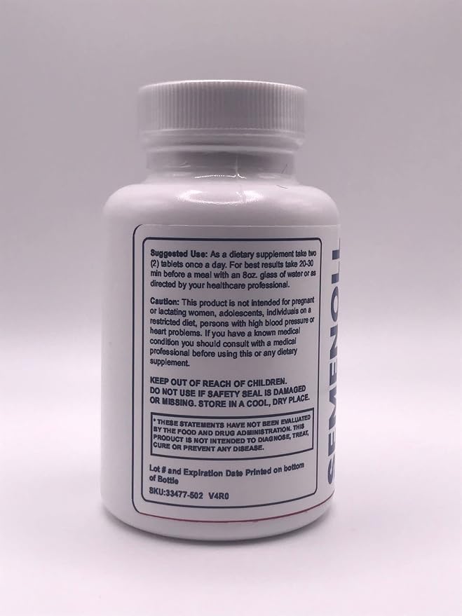 Zonata (1 Pack) Semenoll Male Performance Formula, Semenoll Pills for Men, 60 Count