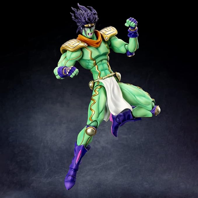 JJBA Figure Star Platinum Super Action Statue 9.84" Movable Anime Figurine Star Platinum Action Figure Desktop Decoration Collectibles Gift
