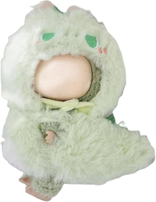 17cm (6.7inch) Doll Clothes, Outfits for Clothes Set, Faking Animal Style Outfit, Greem Dinosaur