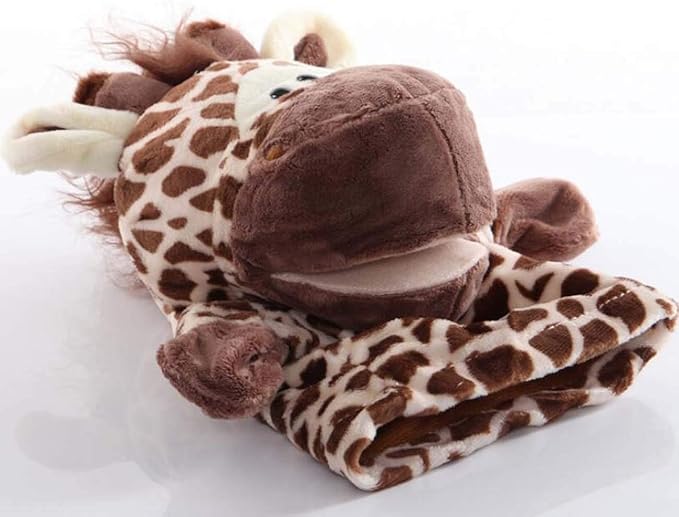 Giraffe Open Mouth Hand Puppets Plush Animal Toys for Imaginative Pretend Play Storytelling