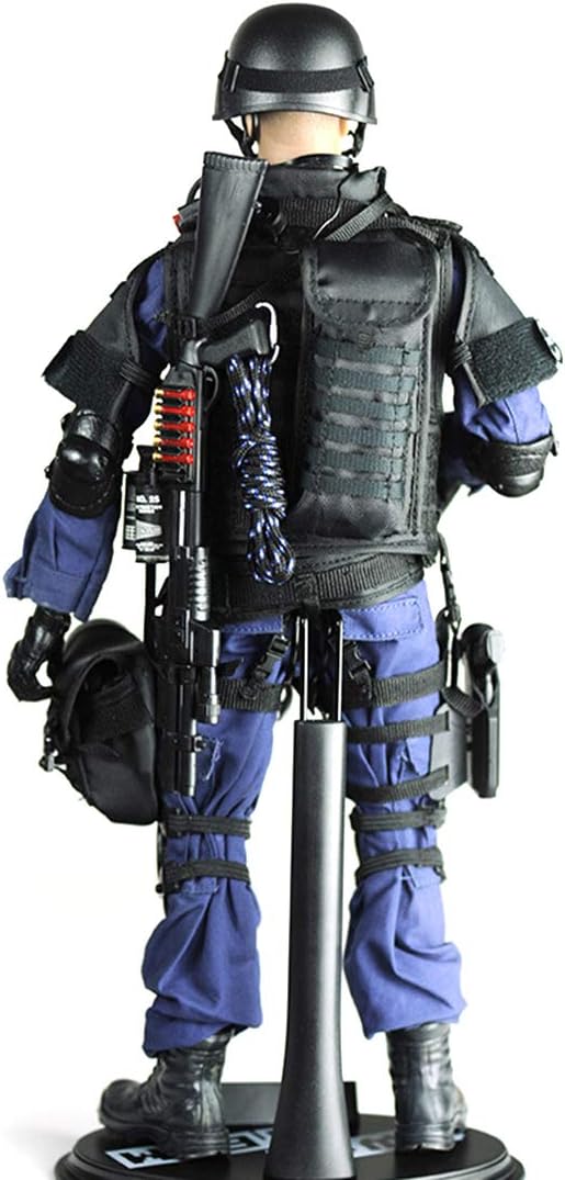 12inch Soldier Action Figure Model, 1/6 Scale Realistic Army Military Police Soldier Model Set with Accessories Collection Toys
