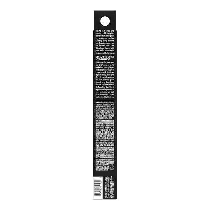 e.l.f. H2O Proof Eyeliner Pen, Felt Tip, Waterproof, Long-Lasting, High-Pigmented Liner For Bold Looks, Vegan & Cruelty-Free, Jet Black. 0.02 Fl Oz