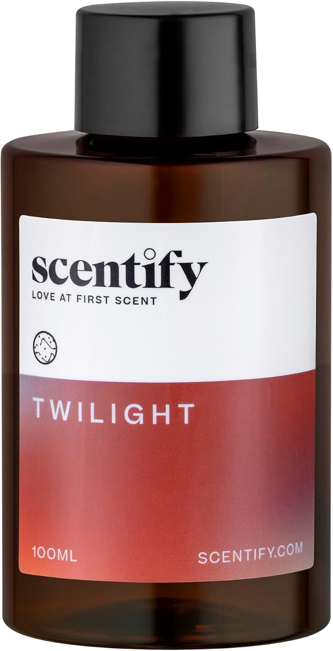 Scentify Holiday Twilight Aroma Oil Christmas Refill Scent for Oil Diffusers - Apple, Spice, Clove, Citrus - Luxurious Relaxing Aromatherapy Fragrance 100ml, 3.38oz