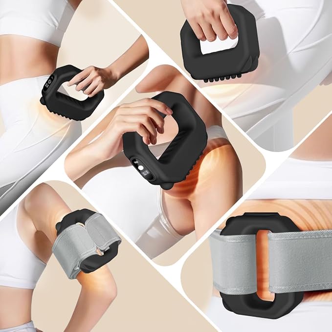 R10 Fascia Ring Massager, Multifunctional Full-Body Massager, Hands-Free Electric Massager, Ergonomic Design with Waist Belt, Adjustable Massage Modes, 3 Modes & 6 Intensities