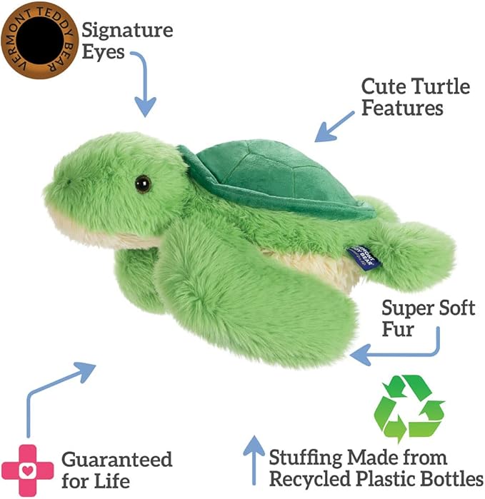 Vermont Teddy Bear Turtle Stuffed Animal - Turtle Plush, 18 Inch