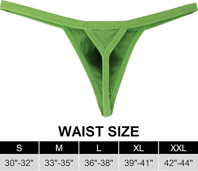 iKingsky Men's Modal G-string Underwear Sexy Pouch Y-back Thong Panties