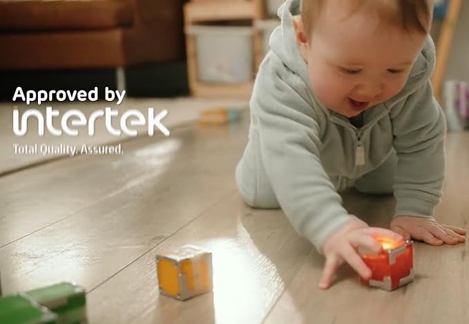 24 Magnetic Electronic Building Blocks – Spark STEAM Creativity, Skip The Screens! Intertek Approved for Age 1-100. Patented in The US and China.