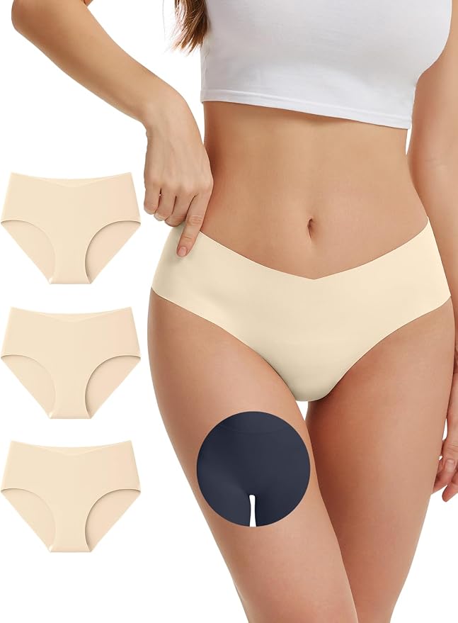 Camel Toe Underwear for Women Seamless Underwear No Show Camel Toe Concealer Invisible Workout Gym Yoga Panties