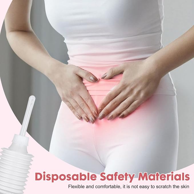 Healifty 10pcs Disposable Douches Cleaner Kit Douche Enema Cleaner Transparent Vaginal Douche Anal Cleaner for Women Men 200ml