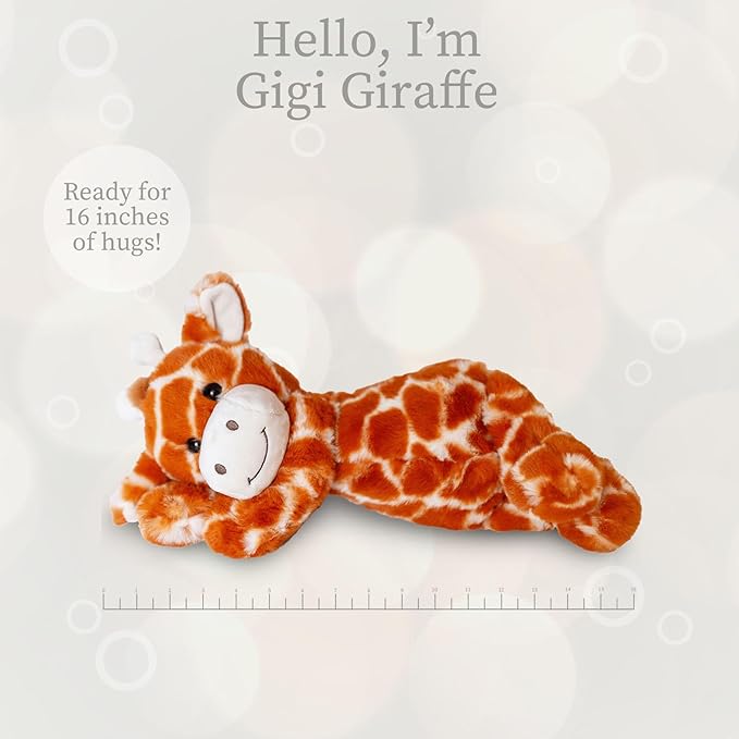 World's Softest Plush Giraffe, Lushee, Large, 16" Stuffed Animal for Baby, Toddler, Kids, Adults - Giraffe Plush Toy-Adorable Toy Made from Kid-Friendly, Quality Materials