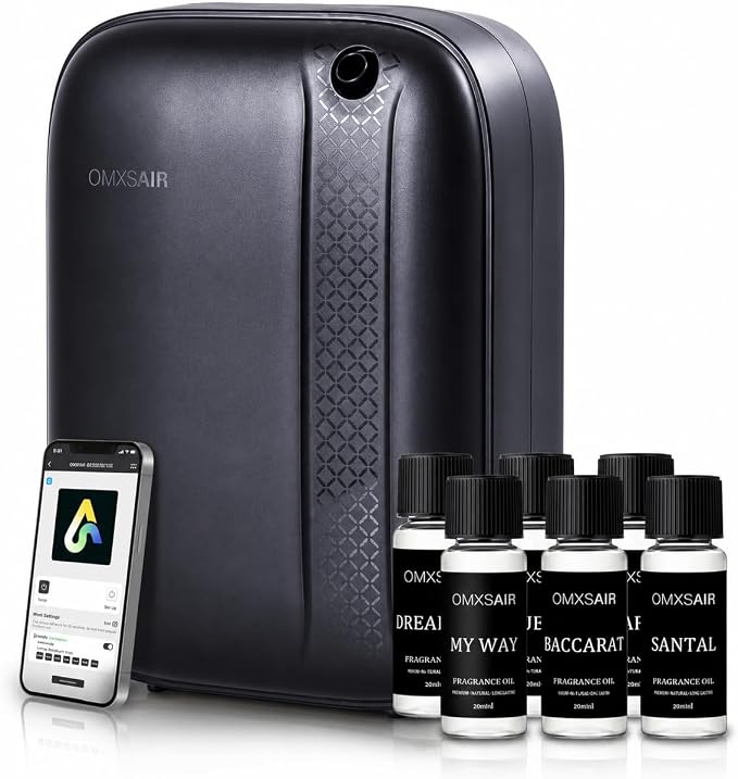 Hotel Waterless Essential Oil Diffuser – Include Top6 Scent Oil - 400ml/2000 Sq Ft - Aromatherapy Scent Diffuser Machine, Oil Diffusers for Home Bedroom, Large Room, spa,Office & Car, Air Diffuser