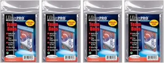 400 Ultra Pro Standard Team Bags 4 Packs of 100 New Team Set Lot Value Pack
