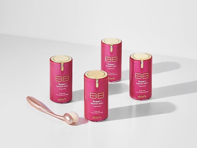 SKIN79 Super Plus Beblesh Balm Pink BB Cream 40g, 2 Pack, US Version K Beauty Flawless Radiant Base Foundation Makeup Blemish Cover Tinted Moisturizer Pink 21 color