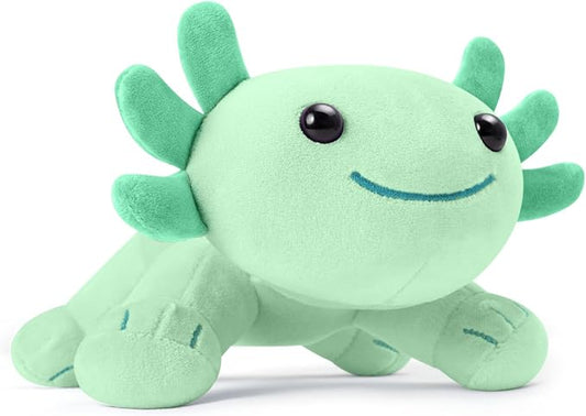 Axolotl Plush Toy, Soft Cute Axolotl Stuffed Animal, Kids Plushie Pillow Doll - Green