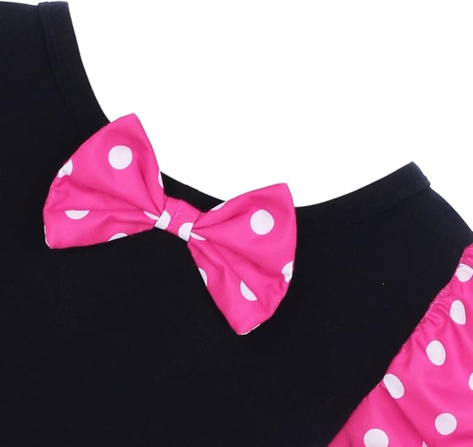 IBTOM CASTLE Toddler Girl Polka Dots Party Fancy Costume Tutu Dress up Dance Leotard Gymnastic Cosplay Cartoon Ear Headband