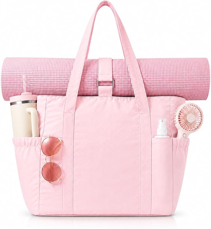 Tote Bag for Women, 26L Capacity Travel Purses Work Bag, Small Zipper Tote Bag for Travel Nurse Gym Teacher