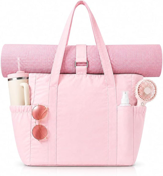 Tote Bag for Women, 26L Capacity Travel Purses Work Bag, Small Zipper Tote Bag for Travel Nurse Gym Teacher