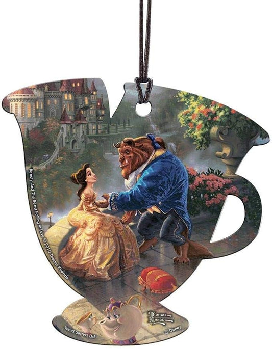 Disney - Beauty and the Beast - Thomas Kinkade - Chip Teacup Shaped Hanging Acrylic Print Accessory ACPTEACUP279