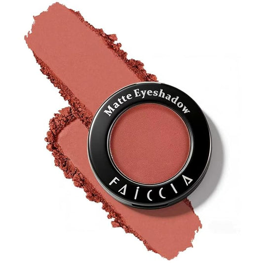 Single Eyeshadow, Rose Petal Matte Finish, Highly Pigmented Blendable Pressed Powder Eye Shadow, Long-Lasting Eye Makeup for Women, Buildable Color Payoff for Sweet Feminine Looks #13