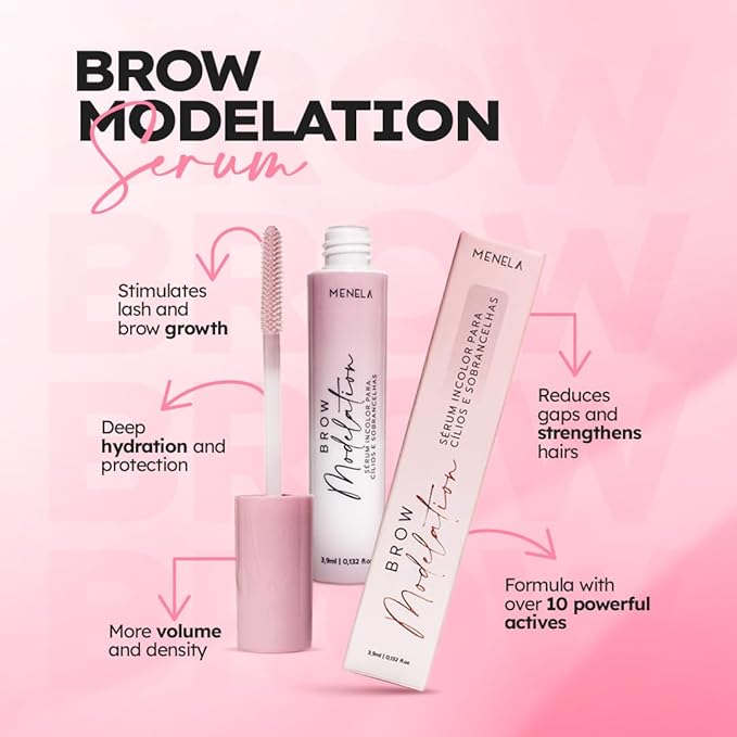 MENELA Eyebrow Growth Serum 3.9 mL for Sparse & Overplucked Brows – Brow Recovery Serum for Thinning Brows, Peptide Formula for Fuller, Healthier Looking Brows – For Women & Men
