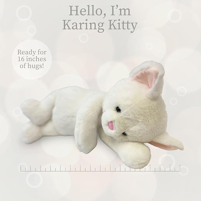 World's Softest Plush Karing Kitten, Lushee, Large, 16" Stuffed Animal for Baby, Toddler, Kids, Adults - Soft, Huggable Stuffed Kitten- Adorable Toy Made from Kid-Friendly, Quality Materials