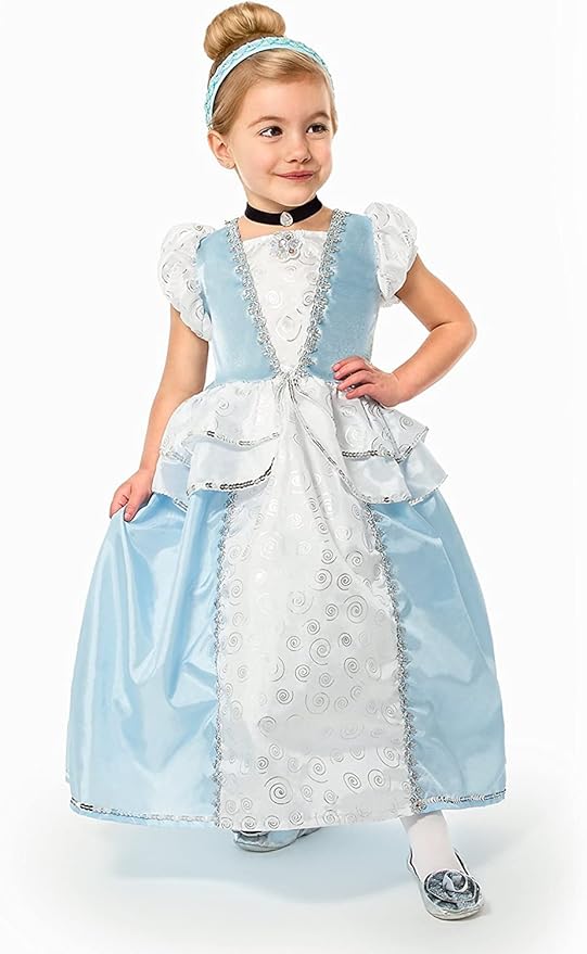 Little Adventures Cinderella Headband and Choker Necklace Accessory Set Blue