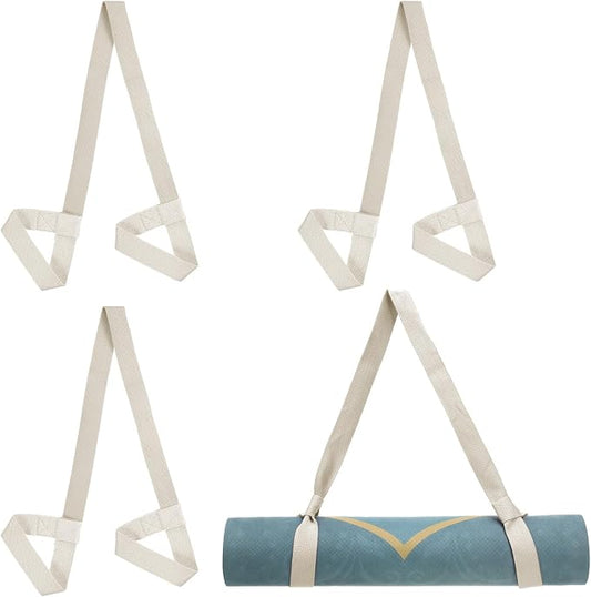 PATIKIL Yoga Mat Strap, Adjustable Yoga Mat Carrier Straps Sling Cotton Anti Slip Mat Holder Stretching Band