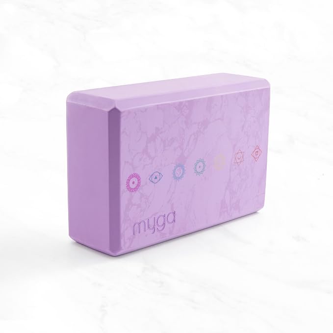 MYGA Yoga Block,Lightweight EVA Foam Yoga Brick,High Density Non-Slip Block for Yoga Poses, Pilates, Balance and Flexibility