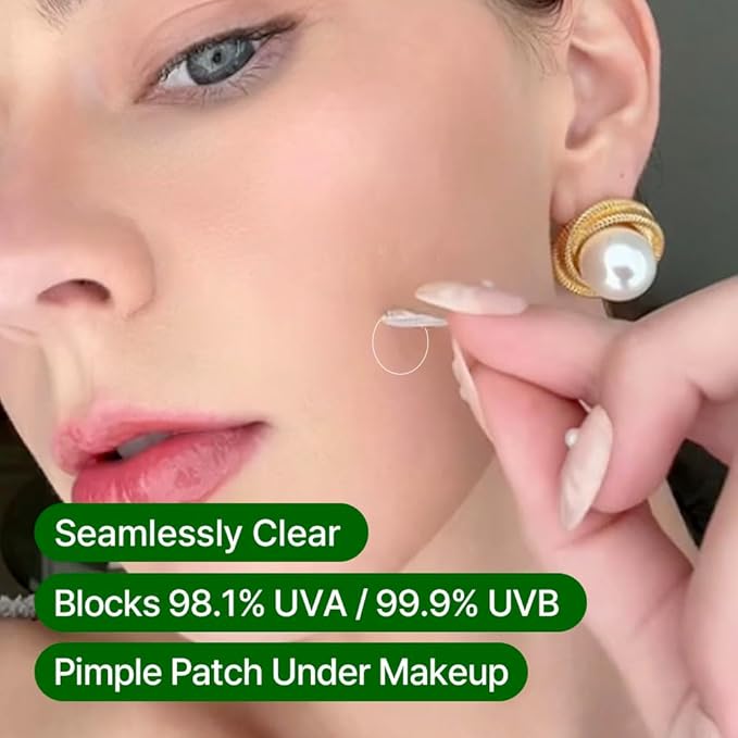 FRANZ Dark Spot Pimple Patches for Acne Marks & Post Acne Spots, Invisible Thin Pimple Spot Treatment, Makeup-Friendly with UV Protection – 72 Patches (Value Pack)