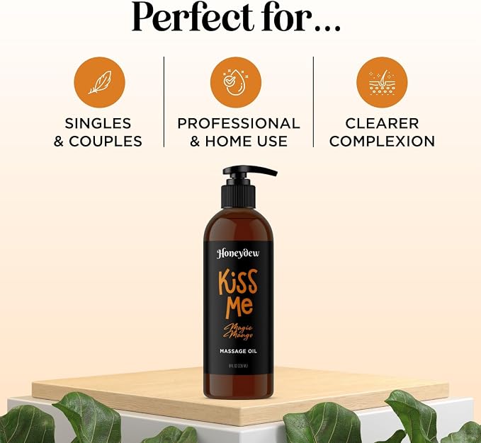 Sweet and Sensual Massage Oils for Couples - Mango and Lavender Romantic Full Body Massage Oils with Sweet Almond Oil for Easy Gliding Special Moments - Therapeutic Grade Scented Body Oils
