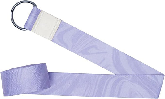 yogadesignlab | The Yoga Strap | Luxurious, Extra Long, Super Soft, Eco Printed | Studio Quality, Adjustable | Safely Stretch Further and Hold Longer | 8 ft Long