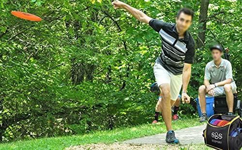 GOOSO Disc Golf Set with Bag - 12 PCS Flying Disc Golf Discs for Beginner with Putter, Midrange, Driver | Portable Disc Golf Backpack Holds 28+ Discs Free Stand Bag Design for Convenient Use