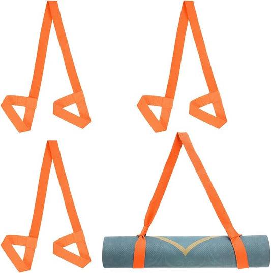 PATIKIL Yoga Mat Strap, Adjustable Yoga Mat Carrier Straps Sling Cotton Anti Slip Mat Holder Stretching Band