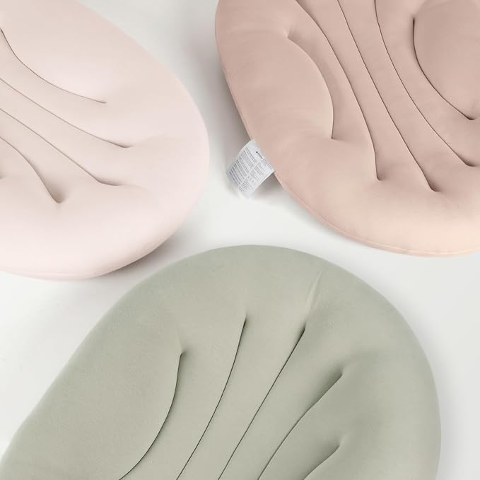 Baby Lounger for Newborn: Portable & Lightweight Pillow for Tummy Time Playtime & Diaper Changes - Skin-Friendly & Breathable for 0-12 Month Supervised Use