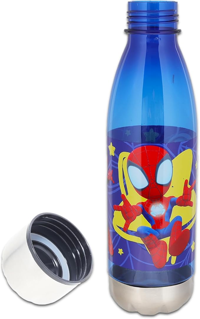Marvel Spidey and His Amazing Friends Backpack Set for Kids - Bundle with 16” Spiderman Backpack, Stickers, More | Spidey and Friends School Bag