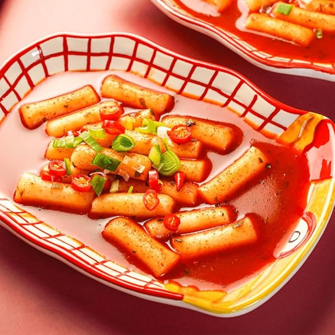 DONG WON Topokki with Hot Spicy Sauce, Korean Rice Cake Stick, Korean Street Food, 8.46 OZ (240 G) - 2 Pack