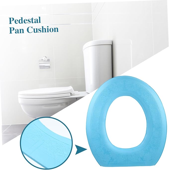 Luxshiny Breathable Eva Toilet Seat Cover Comfortable Cushion for Home Travel and Public Restrooms Easy to Clean Portable and Reusable Toilet Pad