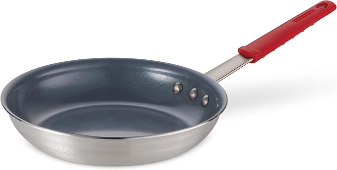 Tramontina Professional 10-Inch Ceramic Non Stick Frying Pan, Heavy-Gauge Aluminum Skillet with Ceramic Nonstick Coating, Dishwasher and Oven Safe, Gray