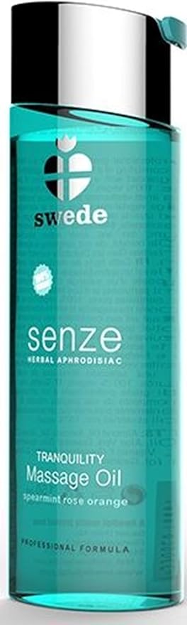 Swede Herbal Aphrodisiac Massage Oil - Warming, Erotic, Sensual for Couples, Yoni, Relaxing Full Body Lotion (Tranquility, 5 fl oz / 150ml)