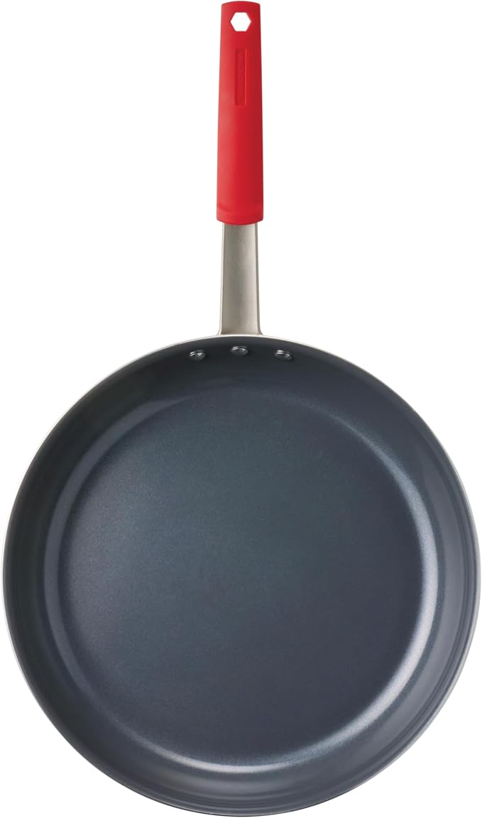 Tramontina Professional 14-Inch Ceramic Non Stick Extra Large Frying Pan, Heavy-Gauge Aluminum Skillet with Ceramic Nonstick Coating, Dishwasher and Oven Safe, Gray