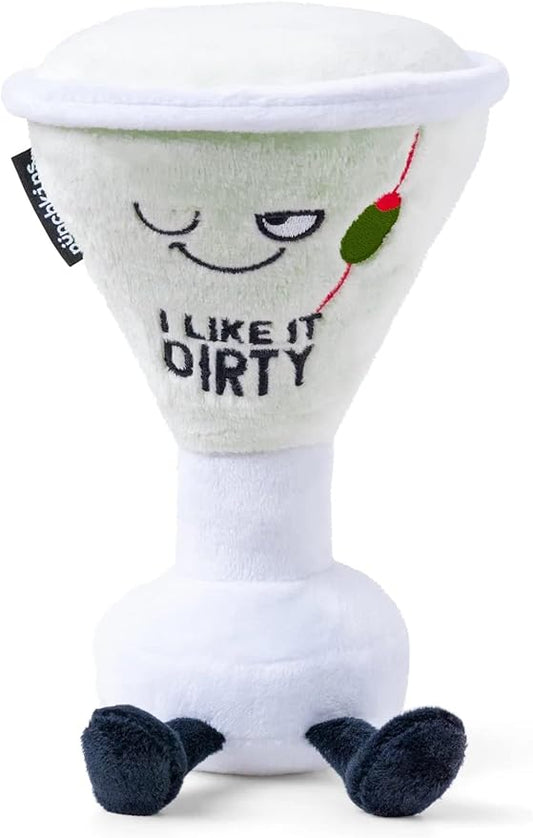 Martini Plushie - I Like It Dirty Sassy Drink Plush, Gift for Friends, Plush Toy for Gifting