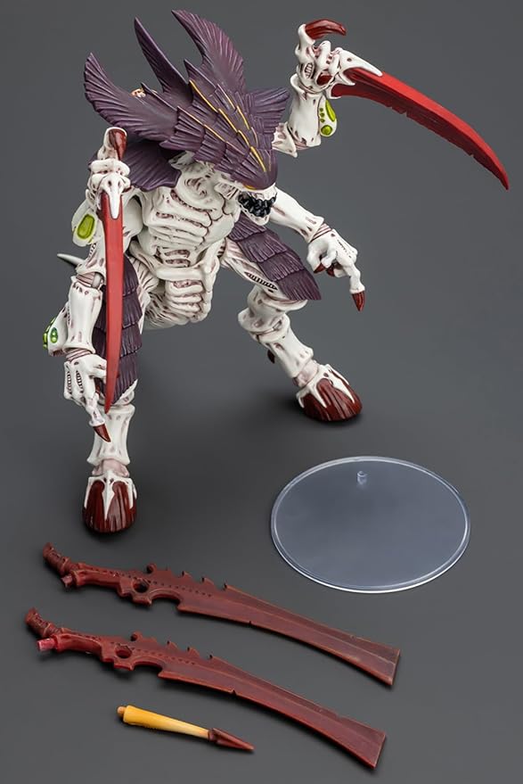 JOYTOY Warhammer 40K 1/18 Action Figures, Tyranids Hive Fleet Leviathan Tyranid Warrior with Boneswords Perfect for Collectors & Decor, Ideal Gift for Birthdays, Christmas, Character Figure - JT7004