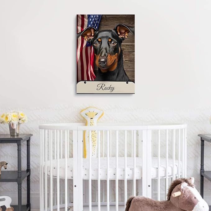 Custom Wooden Jigsaw Puzzles with Your Dog's Name on Manchester Terrier Art Print - 300 500 1000PCS Puzzles Game and Home Wall Decor