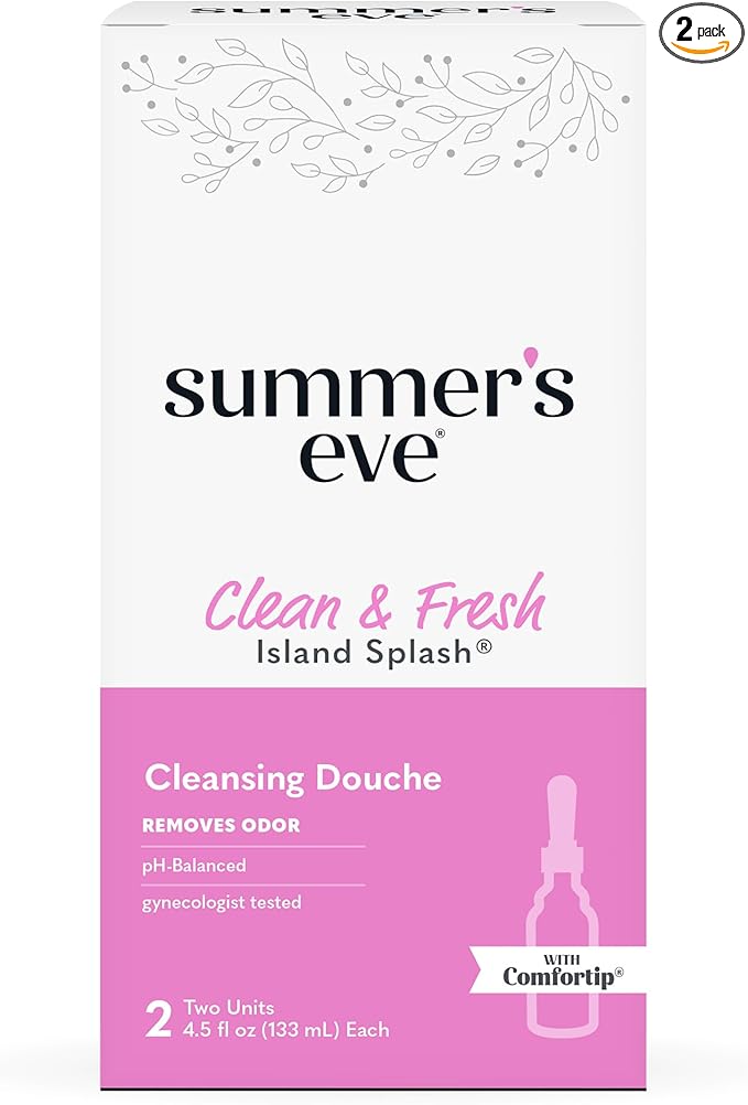 Summer's Eve Douche, Vaginal Douche for Women, Island Splash, 2 Units, 4.5 Oz Each, 1 Pack