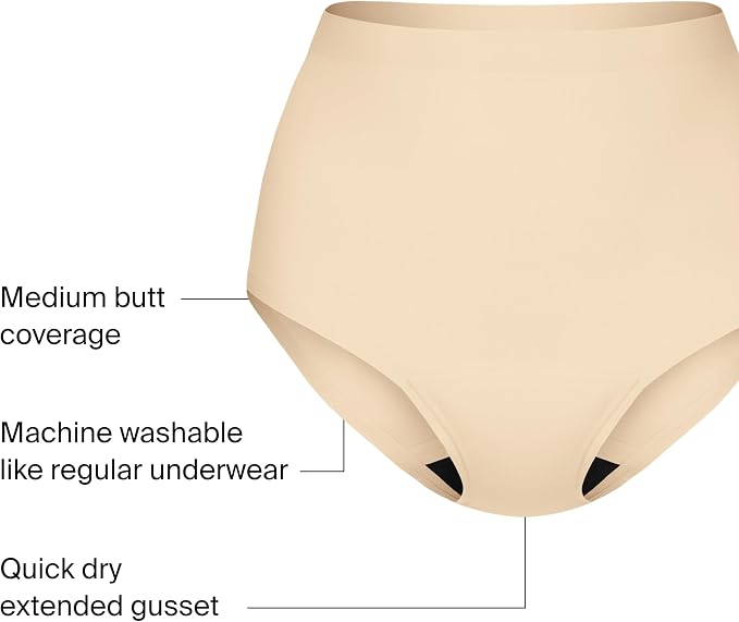 KNIX Super Leakproof High Rise Period Underwear for Women, Machine Washable, Reusable (1 Pack)