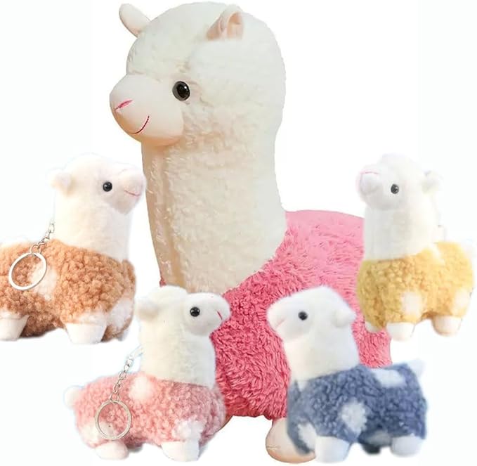 Llama Stuffed Animal Cute Alpaca Baby Plush Toy for Girls Boys(Alpaca heji fense)